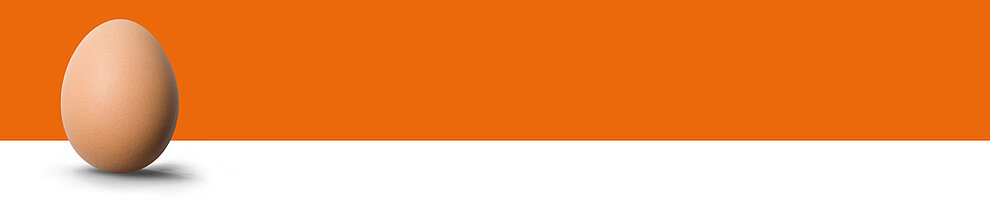 An elongated, oval-shaped object stands upright against a solid orange background.