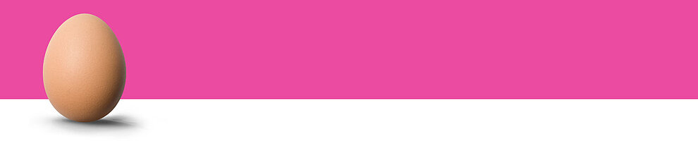 An elongated, oval-shaped object stands upright against a pink background.